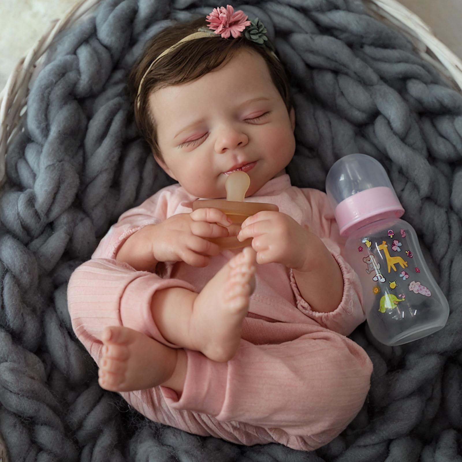 WOOROY reborn doll face detail for realistic imaginative play