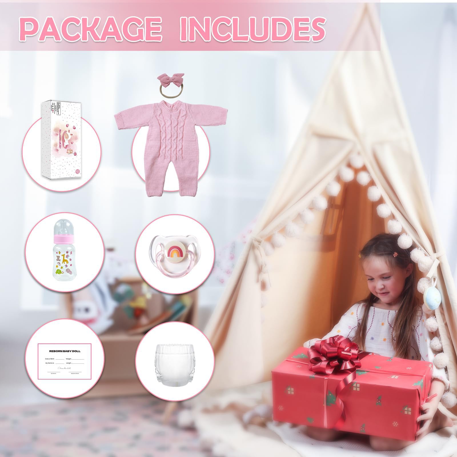 WOOROY Reborn doll accessories included support storytelling and gifting options