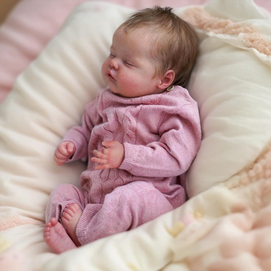 WOOROY Reborn doll sleeping face offers lifelike cuddles and gentle calm for imaginative play