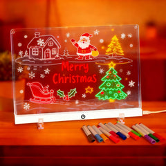 Wooshneesham Doodle Glow LED board with glowing memo surface for creative notes