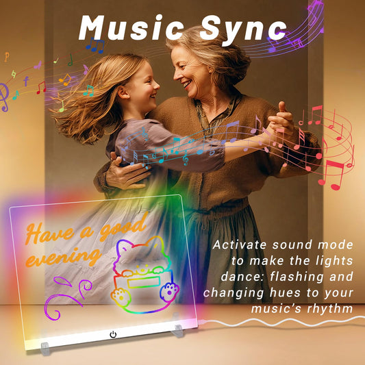 Music-synced colors on Wooshneesham Doodle Glow for parties