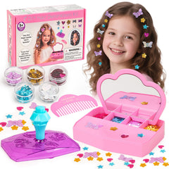 WooWee Hair Gem Stamper Kit packaging showcases colorful design for DIY styling.