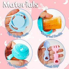 Woozettn doll bowls for mealtime pretend play and sharing.