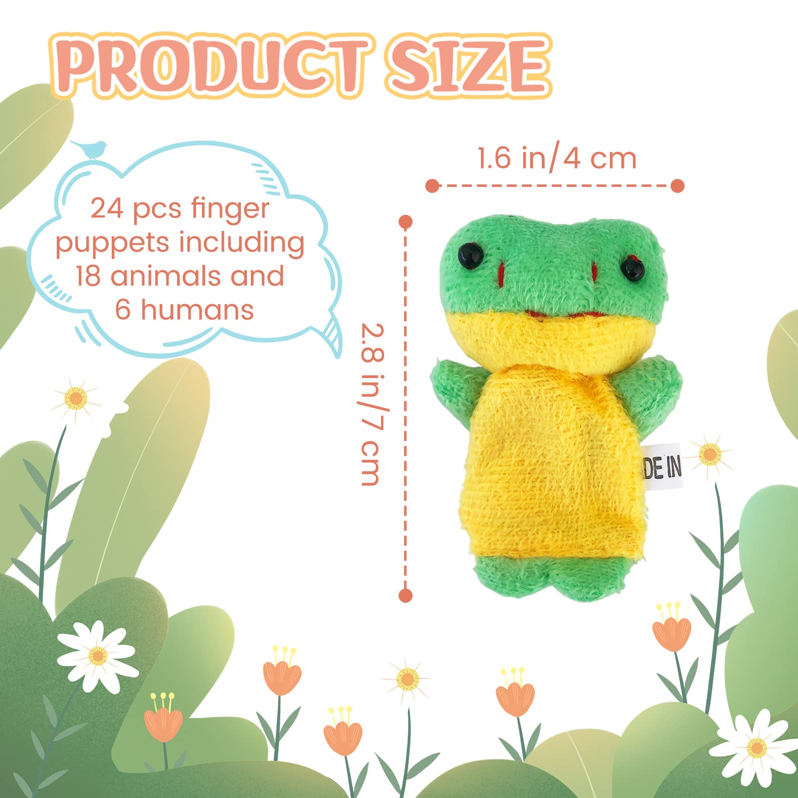 Woozettn human figures finger puppets for role play and family stories