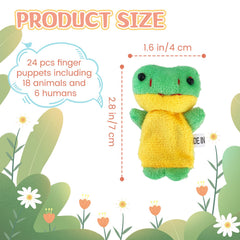 Woozettn human figures finger puppets for role play and family stories