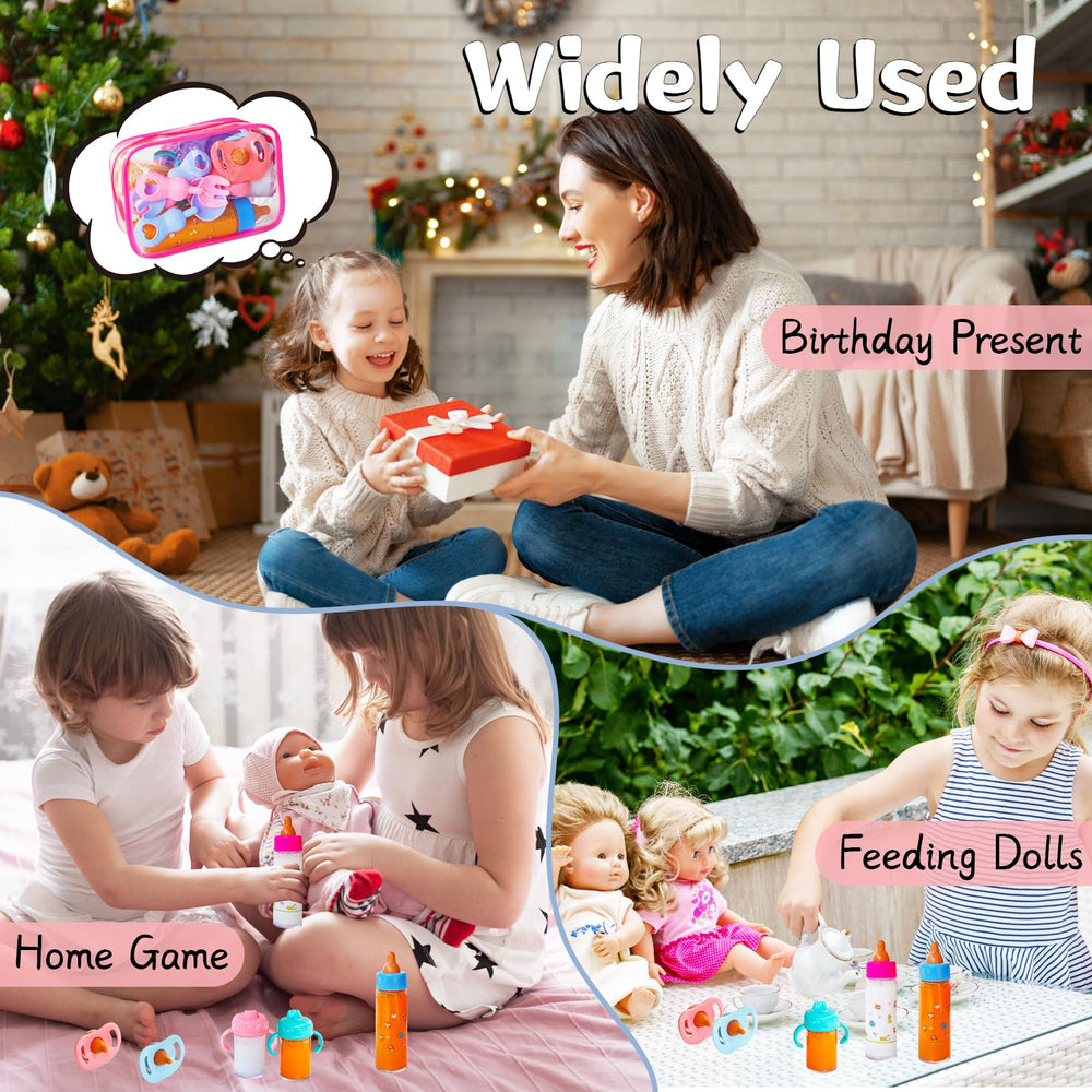 Woozettn 24-piece doll feeding set packaged for gifting.
