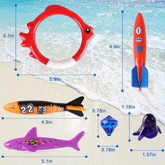 Woplagyreat torpedoes and rings for pool games, sturdy and colorful for sunny days.