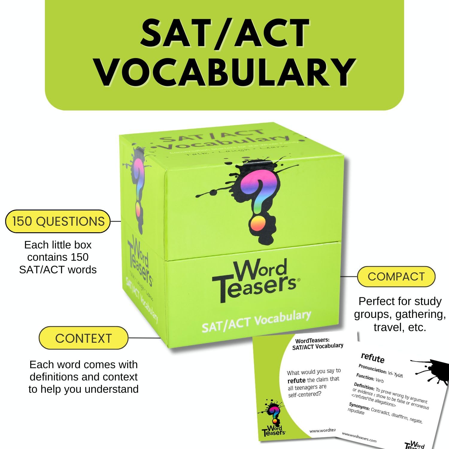 Word Teasers SAT game in action helps families learn together with fun challenges.