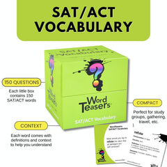 Word Teasers SAT game in action helps families learn together with fun challenges.