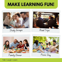 Word Teasers portable study set fits backpacks and trips for on-the-go learning.