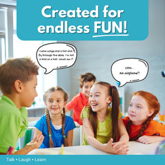 Word Teasers Riddles game-night setup suggests cozy, shared laughter.