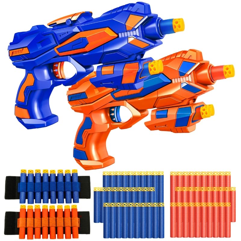 Wordot 2-pack blaster guns with 60 darts for backyard play.