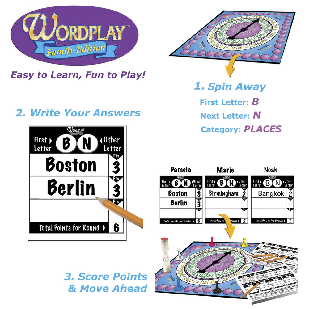 Wordplay category-letters: category-driven rounds spark creative answers.