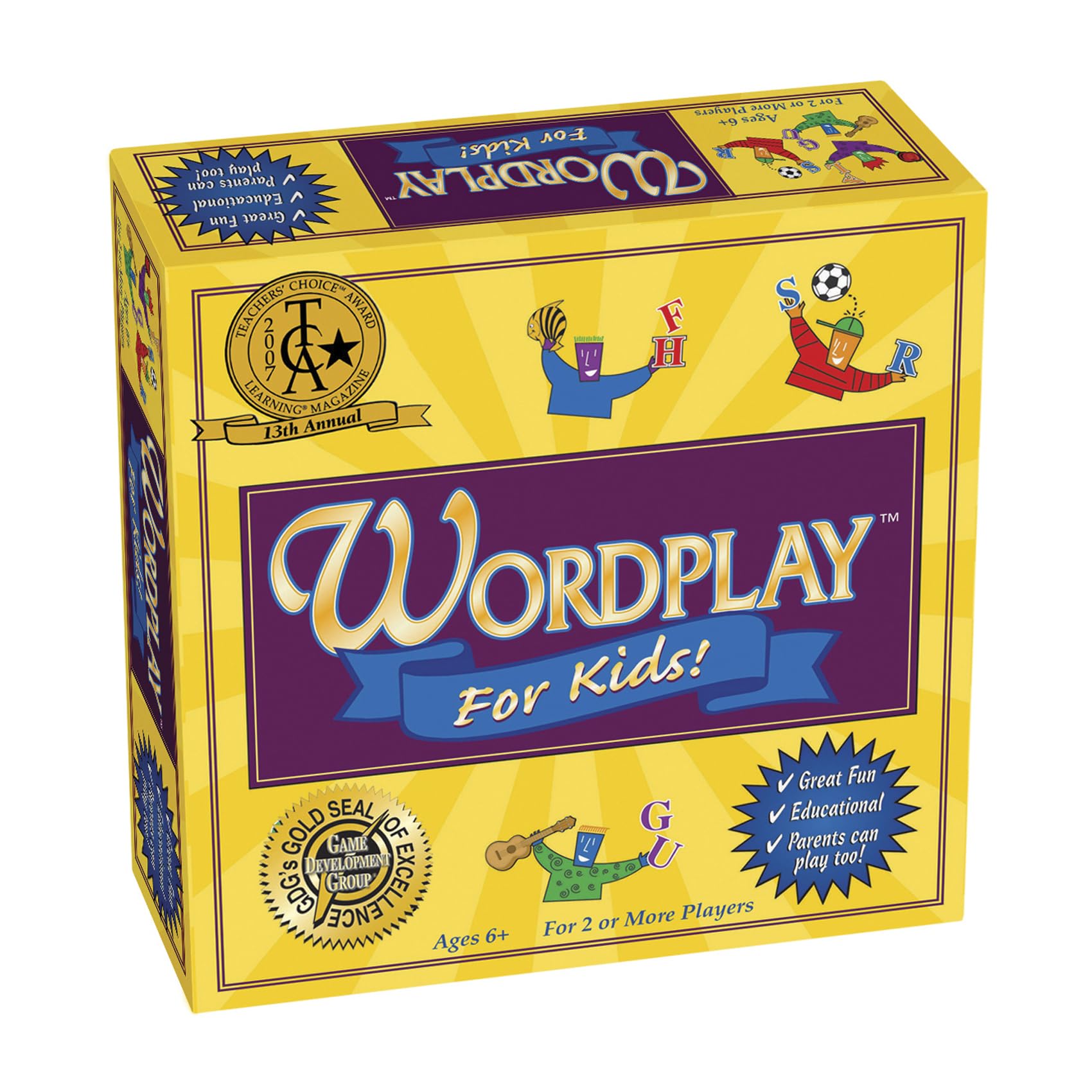 Wordplay for Kids board action shows fast rounds that engage the whole family.