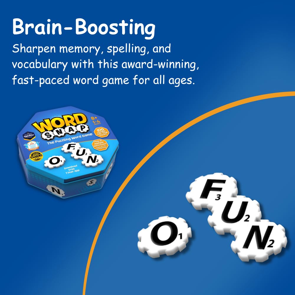 WordSnap compact box makes storage and travel effortless.