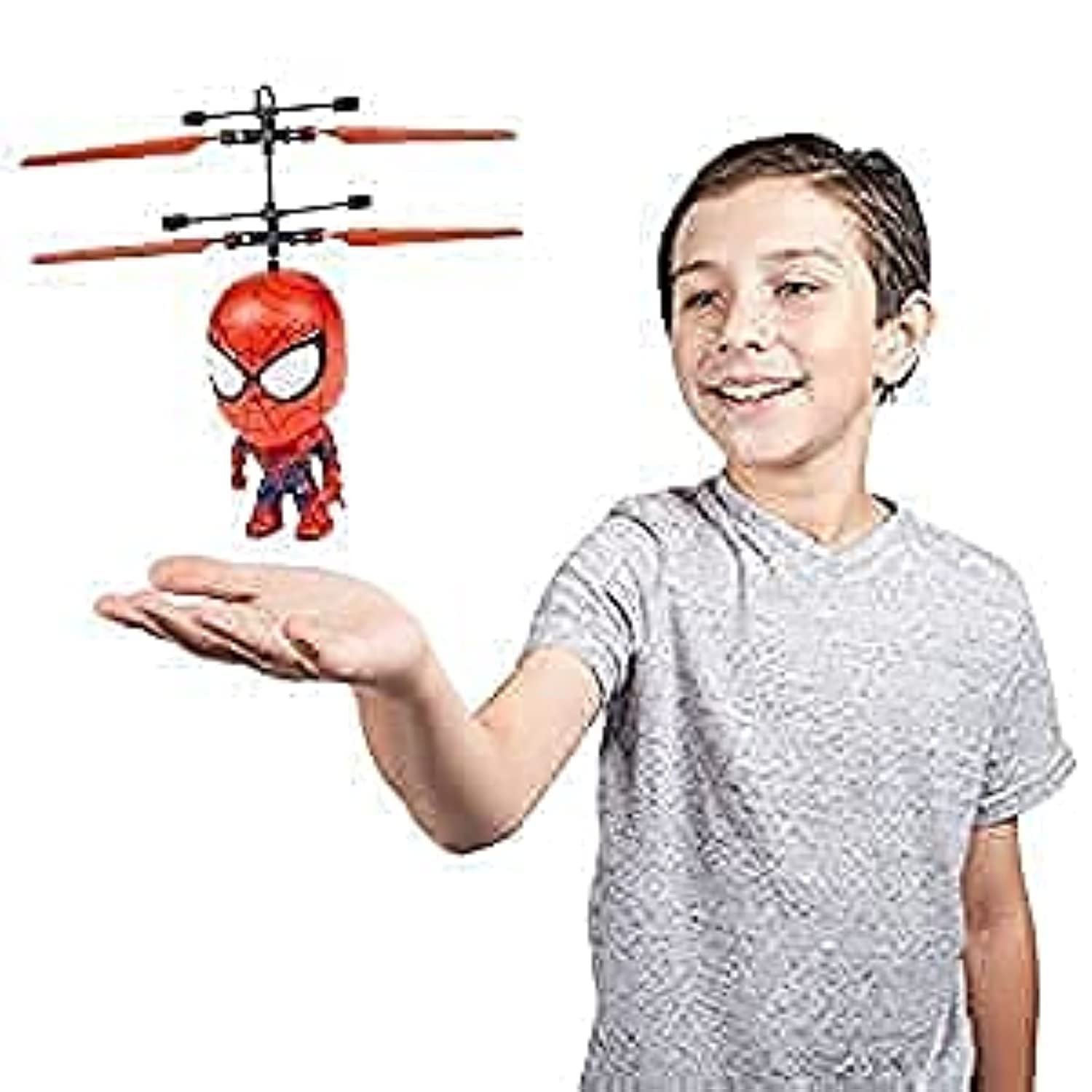 World Tech Toys Spider-Man Flying Figure infrared sensor avoids obstacles during flight