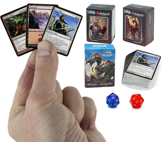 World's Smallest MTG Ajani vs Nicol Bolas duel decks shown for portable competitive play