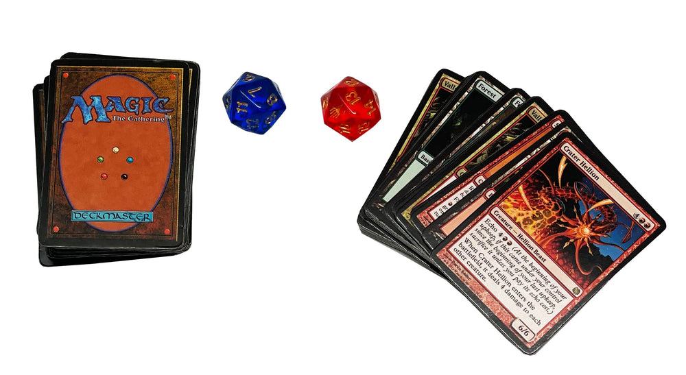 World's Smallest MTG compact playset showcasing the collectible format