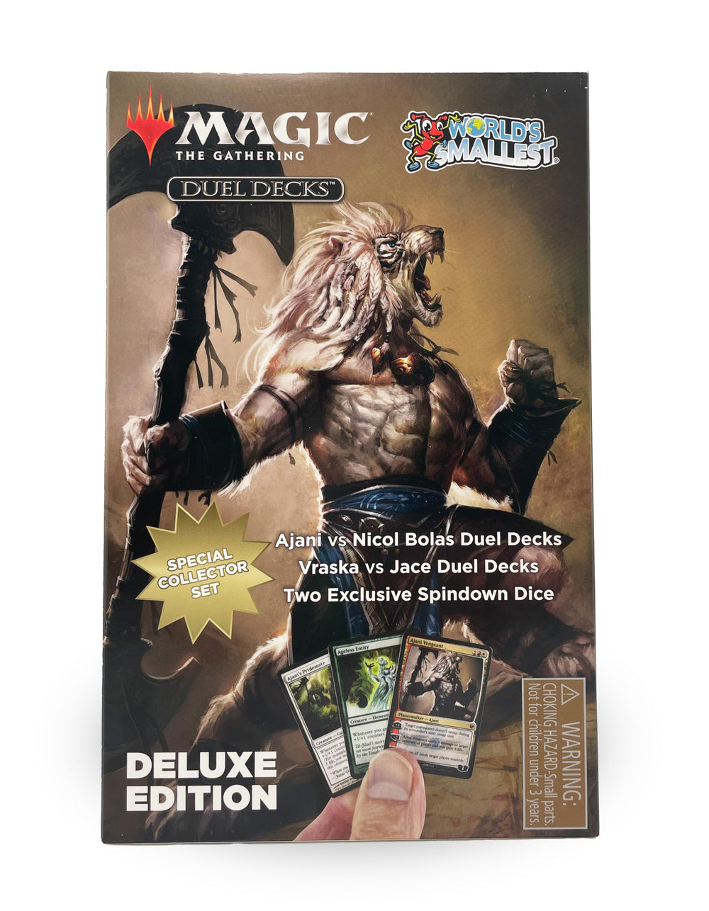 World's Smallest MTG Jace vs Vraska duel deck, deskside portability for quick matches.