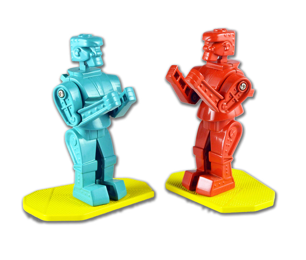 World's Smallest Rockem Sockem Red Robot punching, compact play appeal