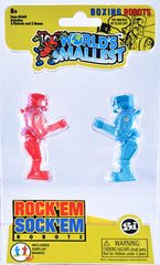 World's Smallest Rockem Sockem tabletop display, nostalgic collectible