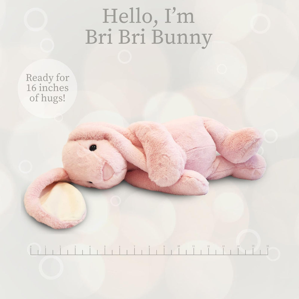 World’s Softest BriBri Bunny Rose fur detail shows plush durability and care.