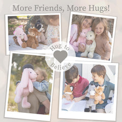 World's Softest Lushee Spots Piggy 16-inch size fits beds and shelves.
