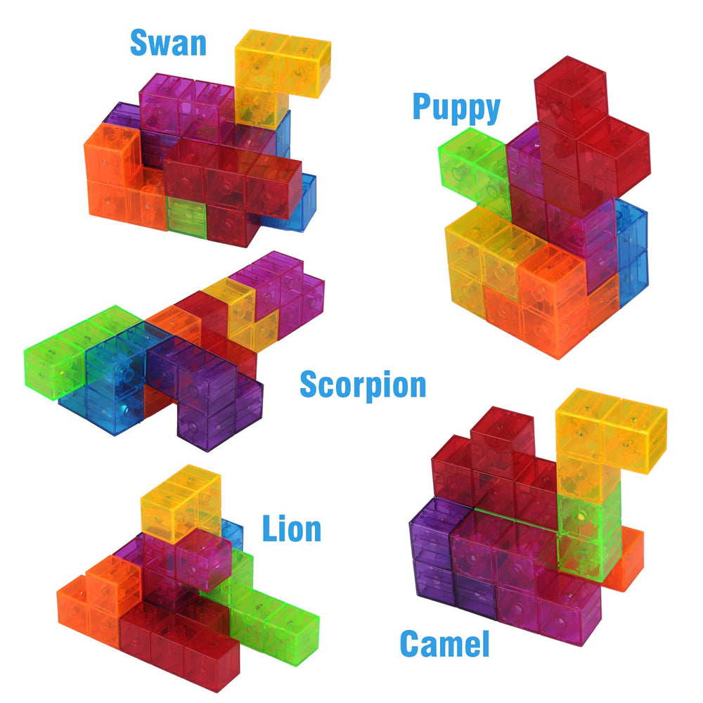 WorWoder Kids blue puzzle colors blocks promote color recognition during play.
