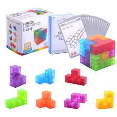 WorWoder blue magnetic blocks with safe ABS material and magnets.