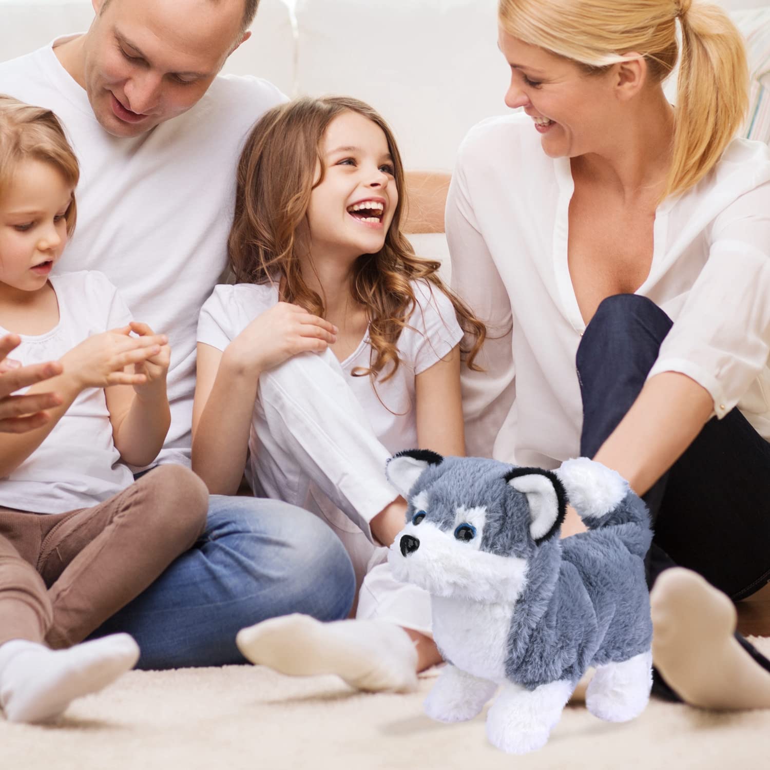 WorWoder Alaska plush puppy gift-ready design for holidays or birthdays