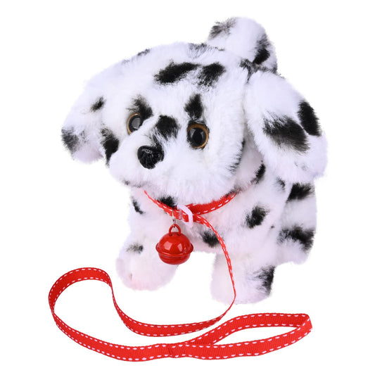 WorWoder plush teddy puppy walks across carpet for kid-friendly play.