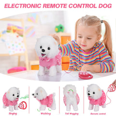 WorWoder remote control leash dog toy lets children guide the wagging pup.