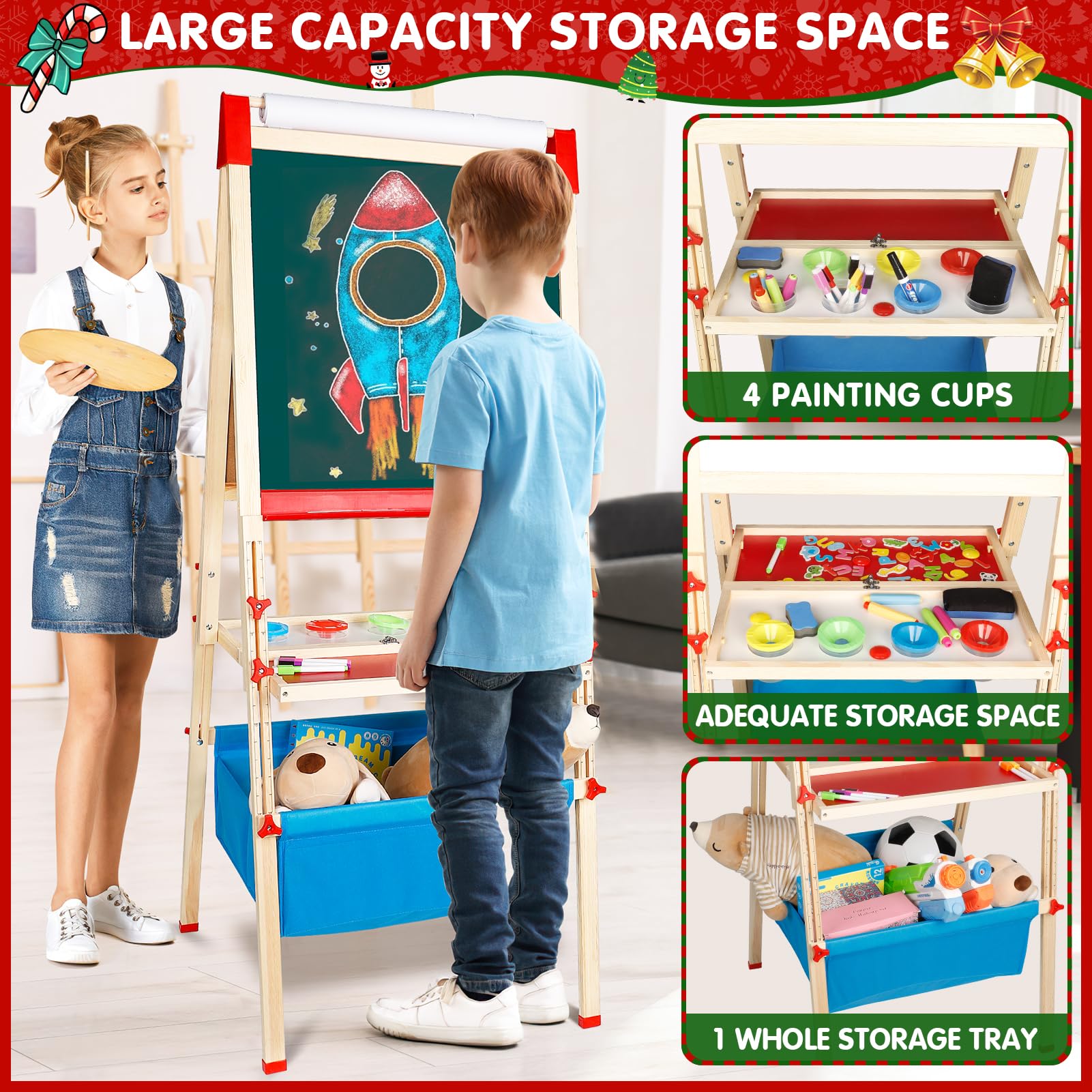 WOSTOO foldable design saves space when not in use.