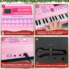 WOSTOO keyboard USB charging port, keeps sessions powered on the go.