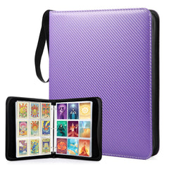 WOT I trading card binder in purple front view showing 900-pocket capacity