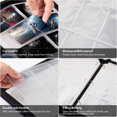 Removable sleeves add flexibility for displaying or reorganizing collections