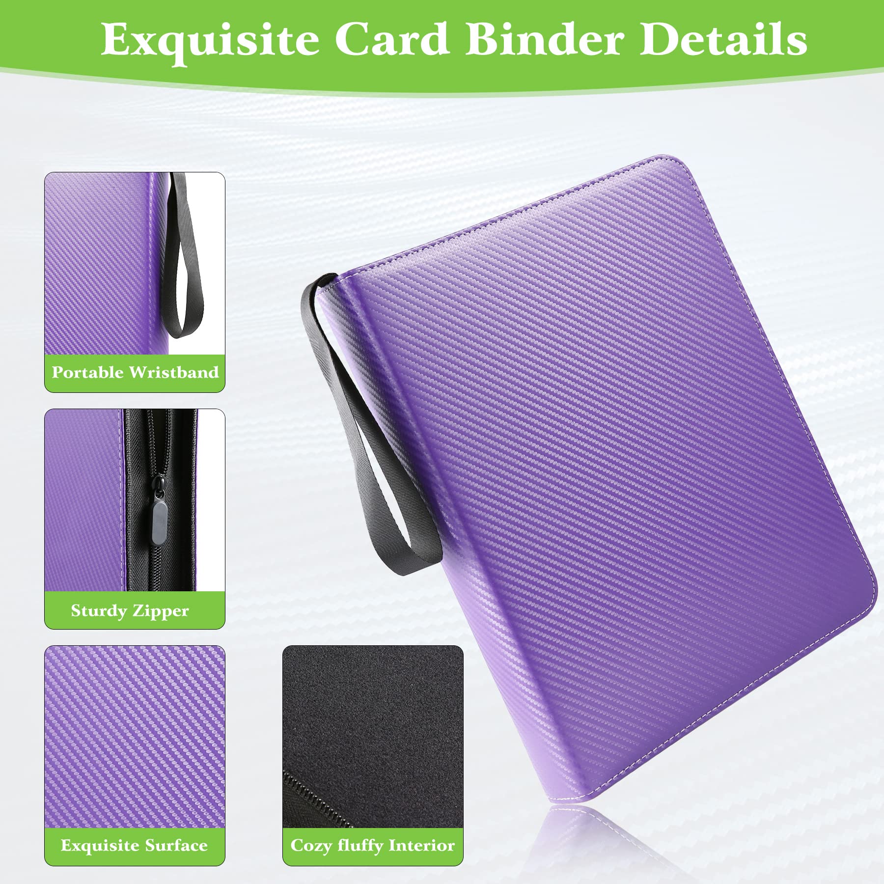 WOT I zippered design protects cards and keeps collections private and secure