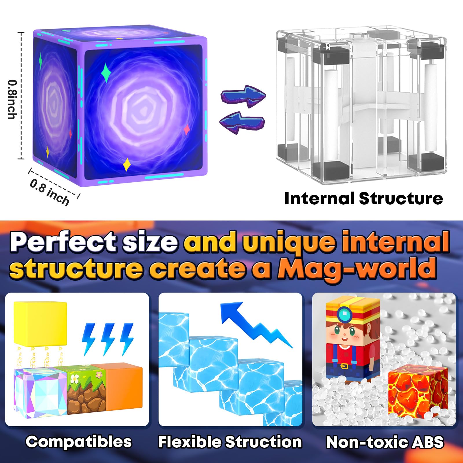 Wotolit magnetic blocks compatible with other brands for expanded play options
