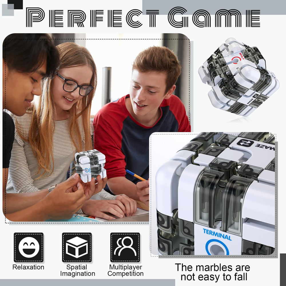 Wovnet 3x3 labyrinth in hand demonstrates portable, on-the-go puzzle versatility.