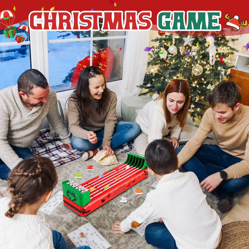 Wovnet Christmas packaging, gift-ready Derby Party Games.