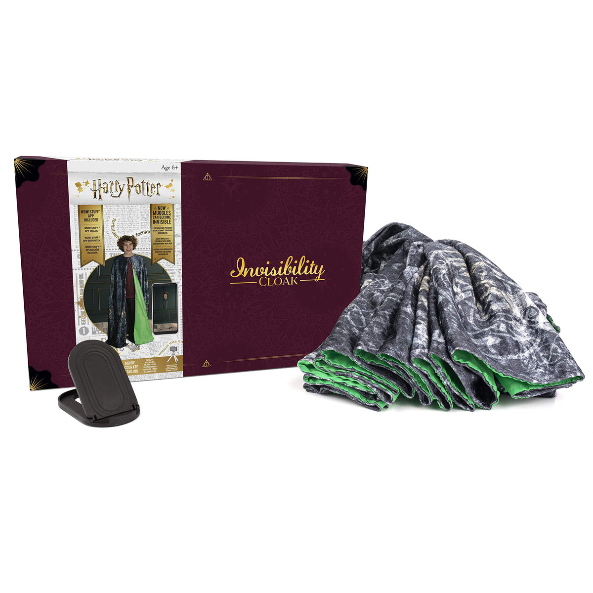 WOW! PODS Harry Potter Invisibility Cloak Deluxe wrap with authentic movie packaging