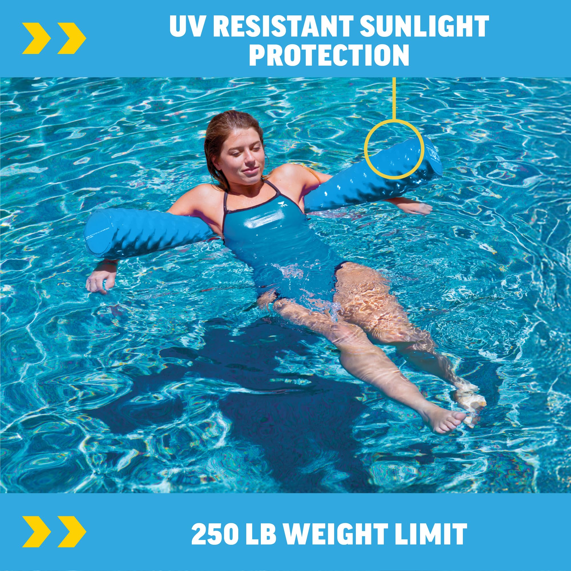 WOW Sports triple-dip vinyl coating keeps color vibrant after sun, salt, and chlorine exposure.