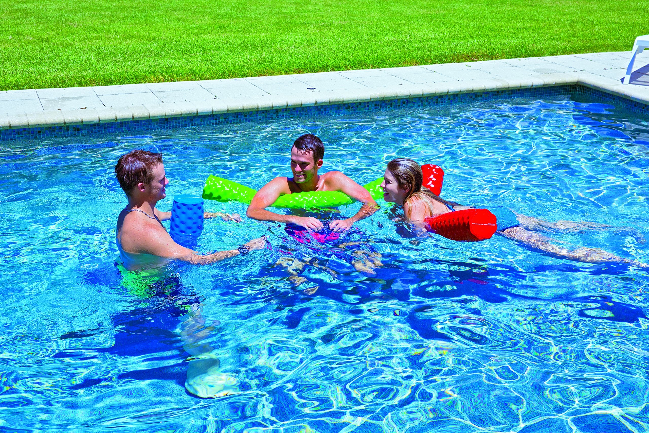 WOW Sports UV-protected pool noodle resists sun damage for long-lasting color outdoors.