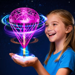 wow97e Flying Orb Ball in hand for active play and easy tossing.