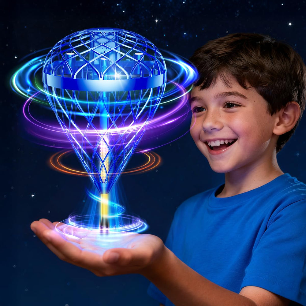 wow97e Hand Controlled Flying Orb Ball in action for easy indoor fun