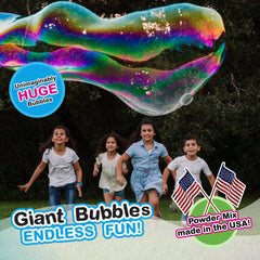 WOWMAZING bubble wand set in action for kids’ bubble play.