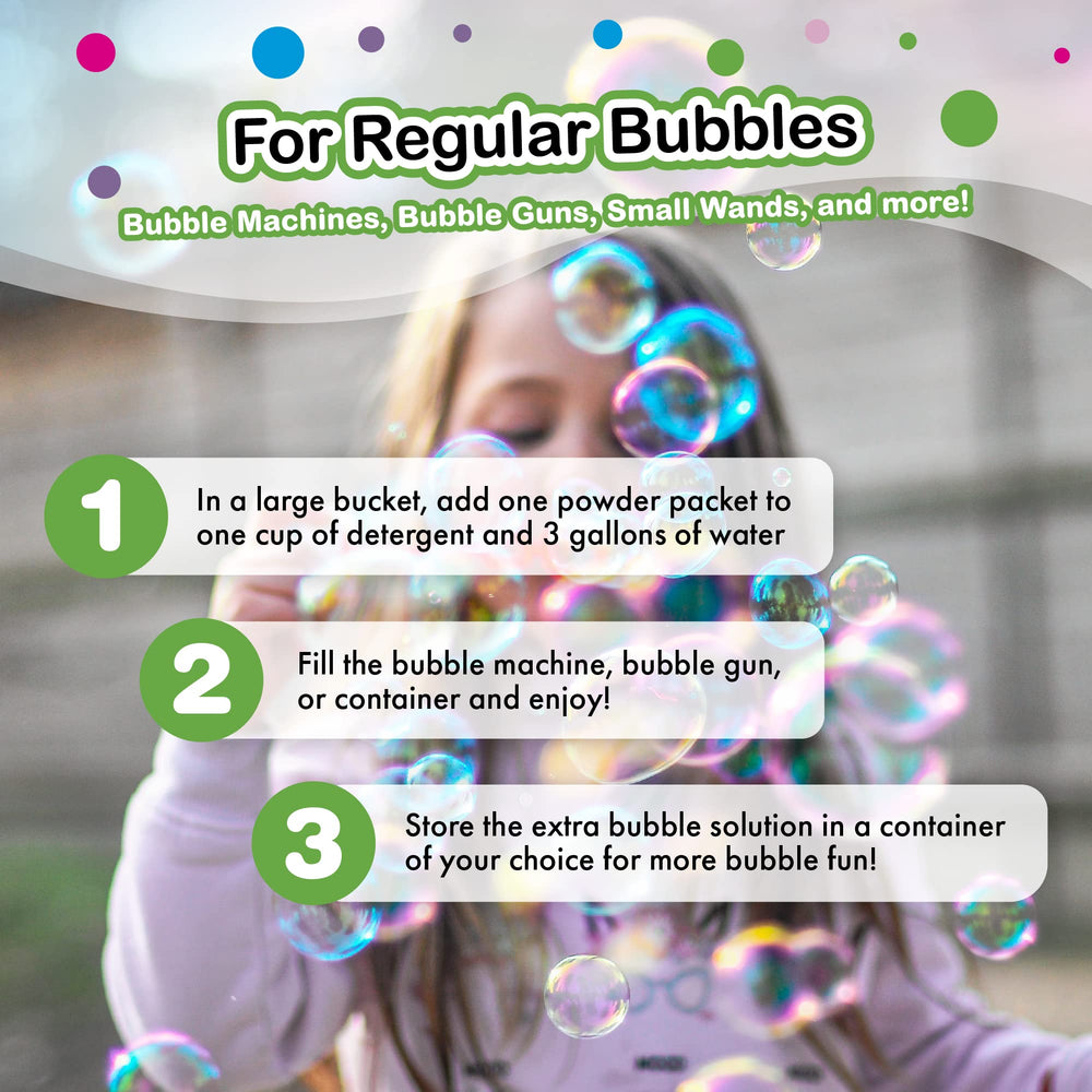 WOWMAZING dish detergent is turned into large bubbles with the powder.