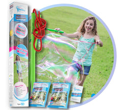 WOWMAZING giant bubble wand in action for impressive outdoor bubbles.