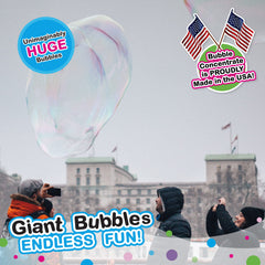 WOWMAZING outdoor family fun kit for backyard, park, or beach bubble play.