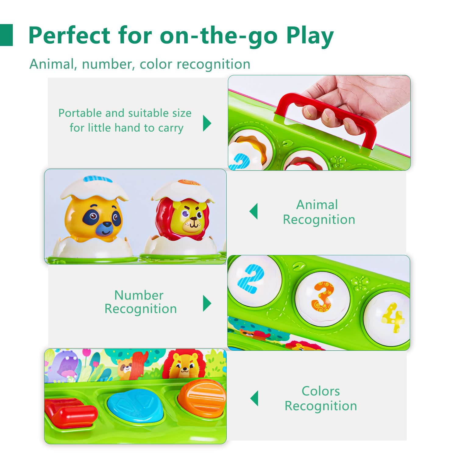 WOWOHAGE BPA-free safe materials ensure durable non-toxic construction for toddlers.